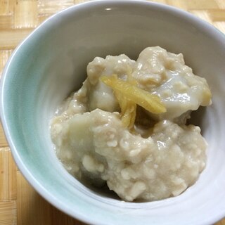 レンジと麺つゆで超簡単！里芋の鶏そぼろあんかけ